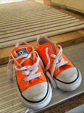 Converse Kids Orange Low-Top Chuck Taylor Sneakers